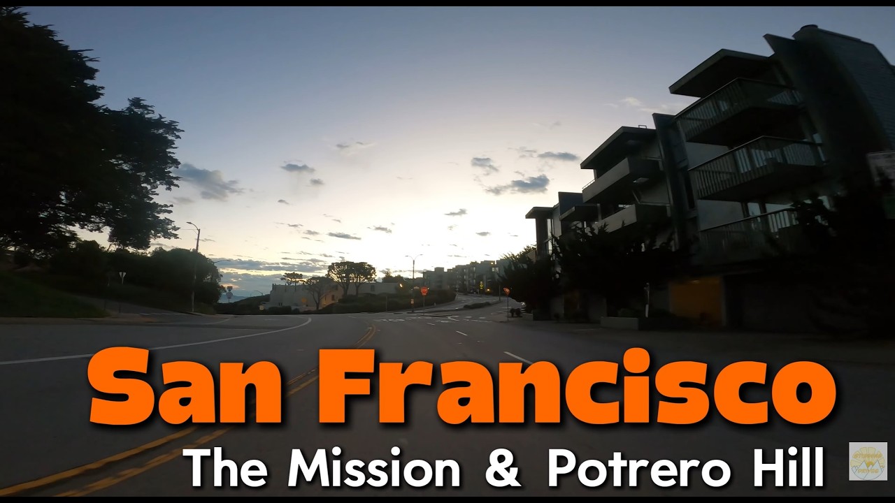 San Francisco: The Mission to Potrero Hill Saturday Sunrise 4K Drive | Stunning Drives