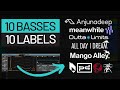 How to make 10 progressive house bass sounds of 10 labels