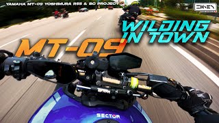 MIDDAY CHASE : Wilding In Town ! | Yamaha MT-09 | Pure Sound [4K UNCUT]