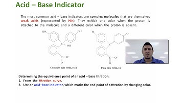 Acid - Base Equilibria | Acid - Base Indicators.