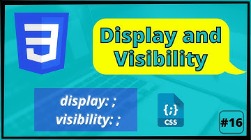 Display and Visibility property in CSS [HINDI TUTORIAL] #16