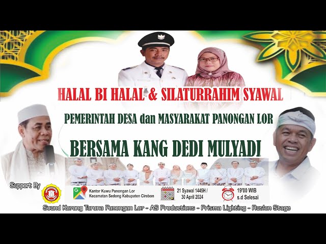 🔴Live Streaming  HALAL BI HALAL u0026 SILATURAHIM SYAWAL  Pemerintah Panongan Lor, 30 April 2024 class=