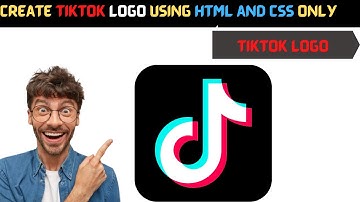 Create Tiktok Logo using html and CSS Only || Draw TikTok Logo || Tiktok Html Code