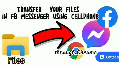 HOW TO SEND FILES IN FACEBOOK Messenger USING CELLPHONE | Tutorial