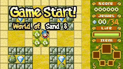 Boulder Dash EX (gameplay) [GBA]