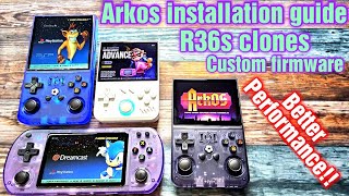R36s clones Arkos installation guide R36 MAX I R36 PRO