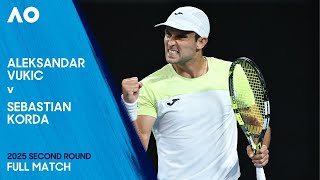 Aleksandar Vukic v Sebastian Korda Full Match | Australian Open 2025 Second Round