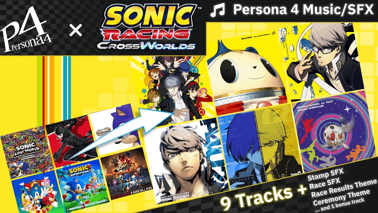 Persona 4 Music Mod Pack | Sonic Racing Crossworlds