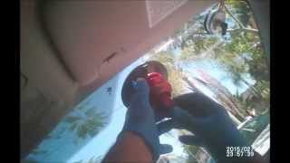 2014 Ford Fusion windshield cut out with Equalizer's Viper, set with Rolladeck