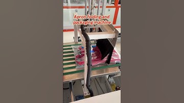 Apron folding packaging machine