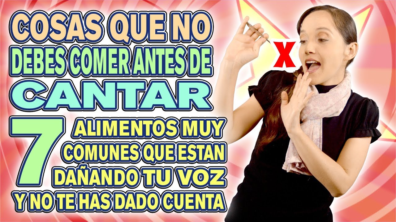Cosas que no debes comer antes de cantar Alimentos que dañan la voz | Ceci Suárez Clases de Cant