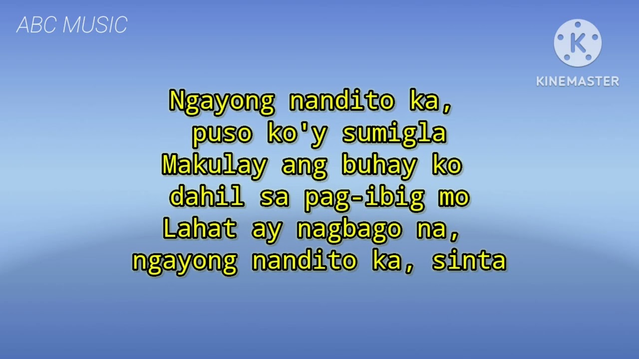 Ngayong Nandito Ka - piano karaoke