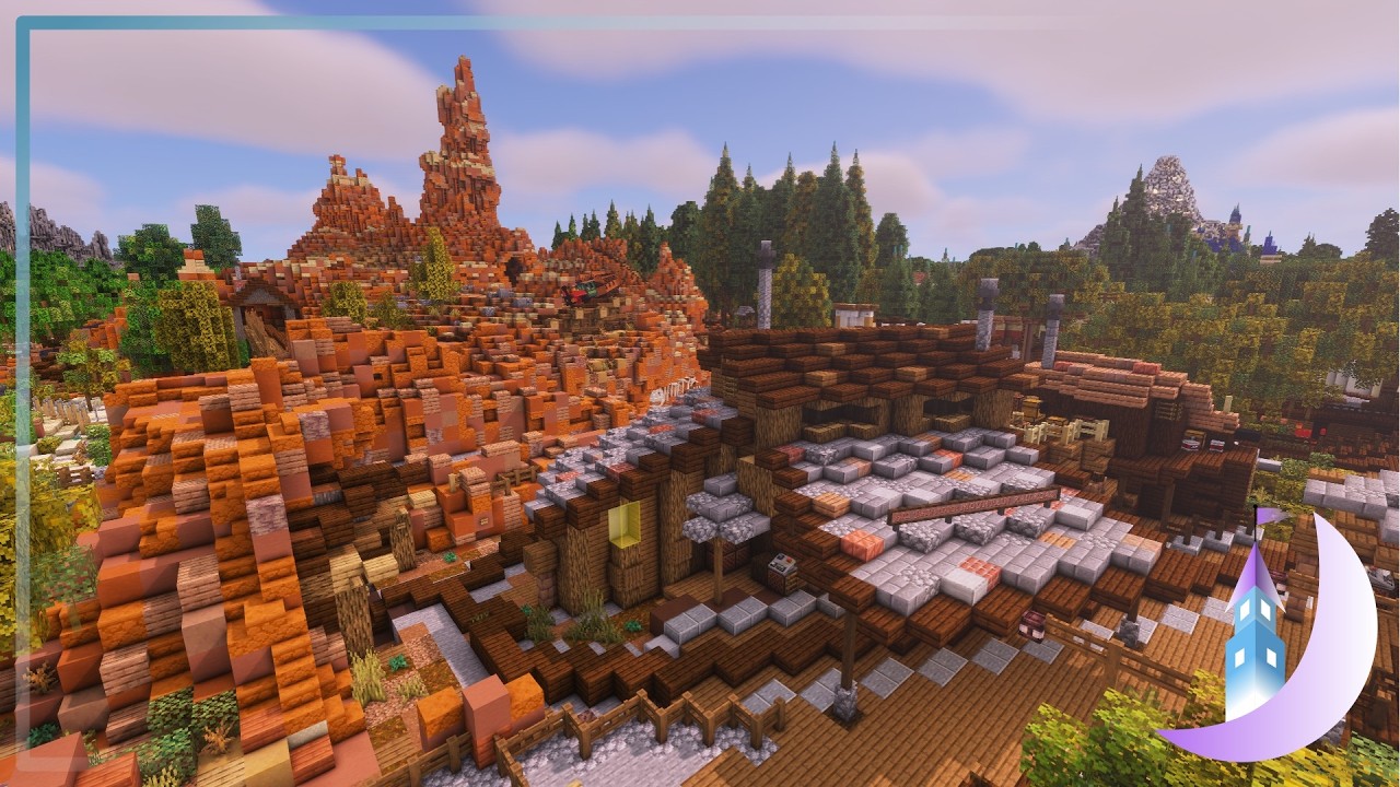 [4K] Big Thunder Mountain Railroad ~ Minecraft Ride POV
