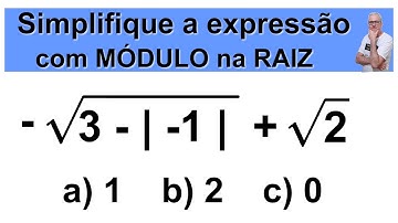 GRINGS ☑ EXPRESSÃO COM MÓDULO NA RAIZ  @OmatematicoGrings