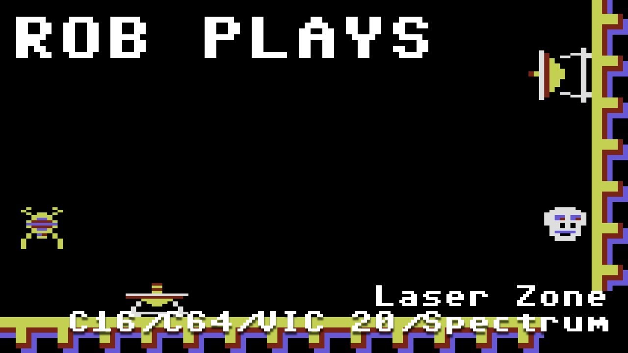 Laser Zone for VIC 20, C64, C16 & ZX Spectrum - A Rob Plays Review