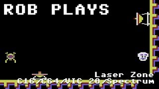 Laser Zone for VIC 20, C64, C16 & ZX Spectrum - A Rob Plays Review