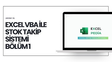 Excel VBA Stok Takip Sistemi - Bölüm 1
