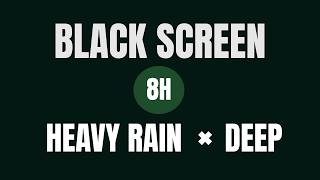Can’t switch off? Black Screen | Heavy Rain × Deep | 8 Hours