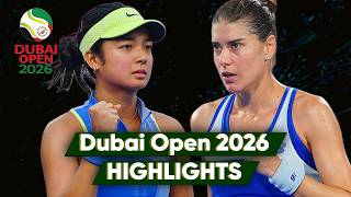Alexandra Eala vs Sorana Cirstea Dubai Open 2026 Highlights | Eala Latest Match