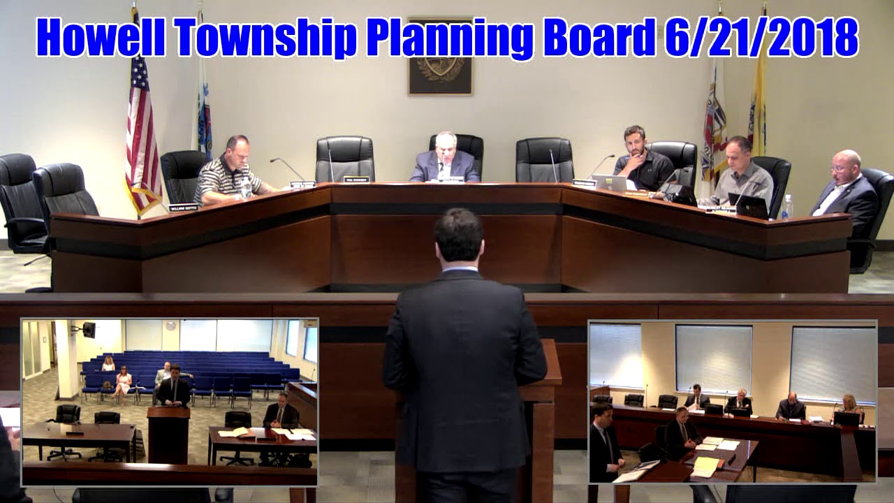 Howell Township Planning Board Meeting 6/21/2018 YouTube