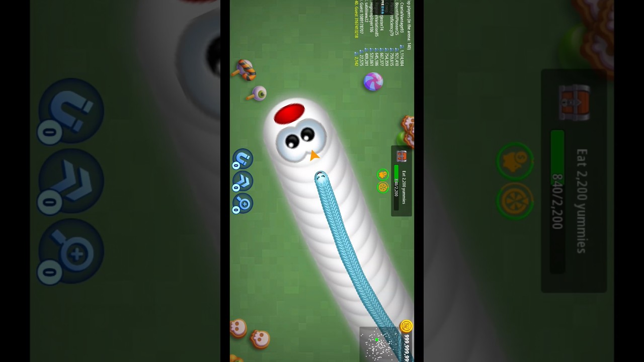 Worms zone 🤯 biggest snake 🐍