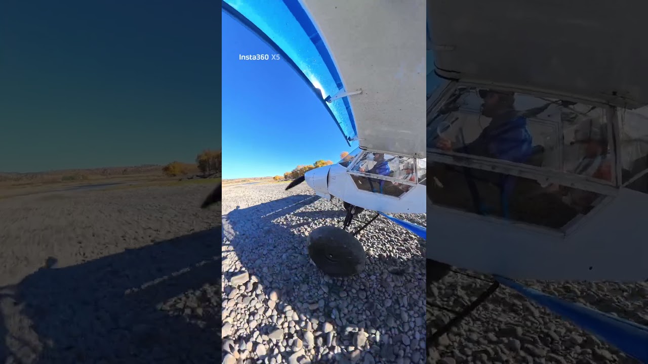 Sq2 backcountry cub— fall colors and a gravel bar 