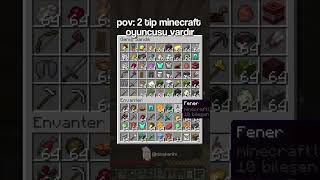 2 Tip Minecraft Oyuncusu Vardır..