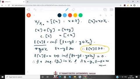 Functional Analysis: Session 9 by Dr. Viji M.