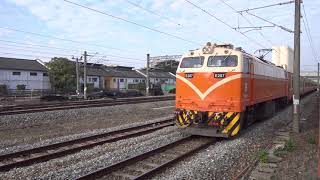 513次莒光號與3198次區間車在斗南車站交會 20201222