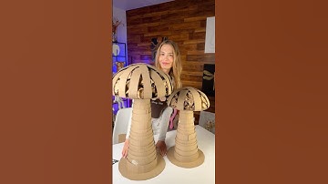 Making GIANT 🍄Mushrooms | Papier mashe | Cardboard Crafts #diy #tutorial #craft