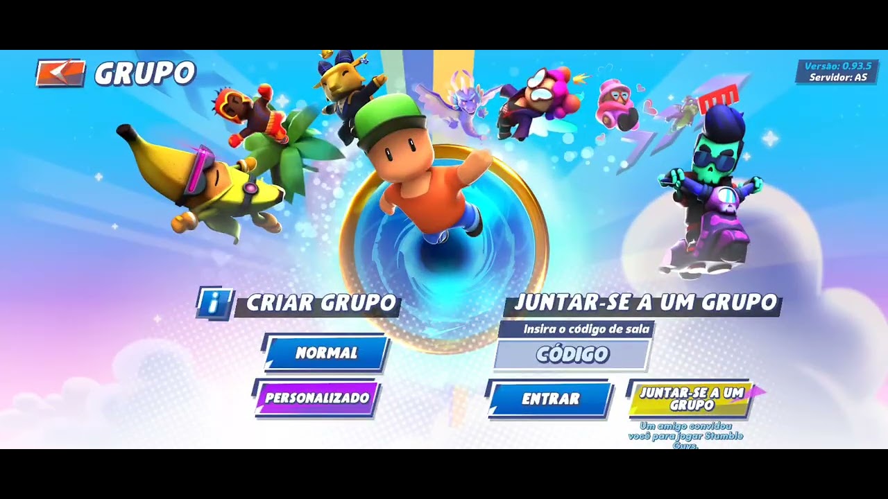 Jogando Stumble Guys - Block Dash Classic