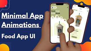 SwiftUI Minimal App Animations - Food App UI - Xcode 14 - SwiftUI Tutorials screenshot 2