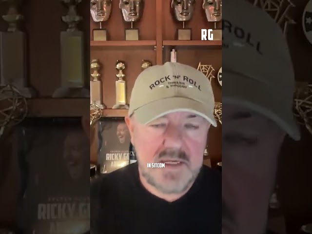 Ricky Gervais On The Hardest Part Of Writing A Screenplay 😳 #rickygervais #comedy #shorts