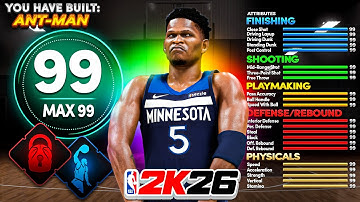 This ANTHONY EDWARDS BUILD Is A PURE DOG In NBA 2K26...