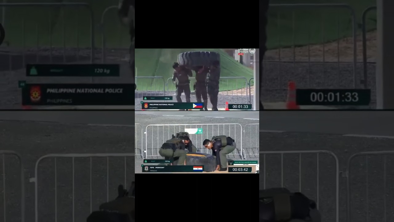 UAE SWAT CHALLENGE 2026 120 kg wheel lifting isang pagsubok ng lakas, bilis, at estratehiya.
