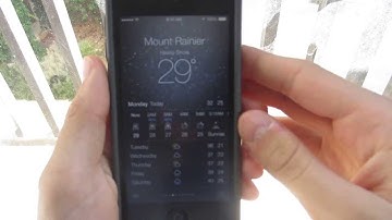 iOS 7 New Feature - New Weather App - Demo