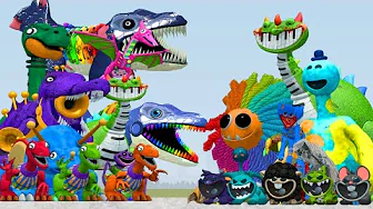 All New Dino Toys From Pianosaurus Family Vs All Poppy Playtime 4 Family in Garry's Mod