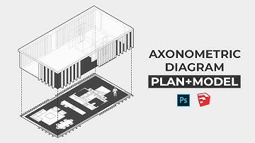 Axonometric Diagram Plan + Model (Sketchup + Photoshop)