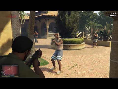 GTA 5 - Cayo Perico El Rubio Mansion Assault + Six Star Escape