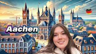 Visitando La Ciudad Donde Vivió Carlo Magno . Aquisgrán Ciudad Del Agua