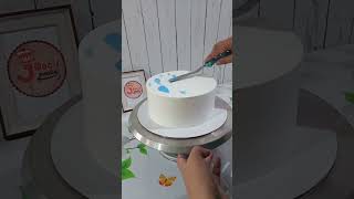 Cute Dino Cake 😍 #cakedecorating #cakeideas #chocomoistcake #birthdaycake #shortvideo #shorts