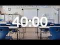 School Exams Ambience 40 Min Ambient Exam Hall Sounds Timer 40 Min Of The Real Exam Room Sound 