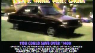 Anuncio Americano Coches Renault Alliance, Encore Y Medallion