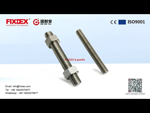 High quality m10 12mm stainless steel 304 316 threaded rod and nut