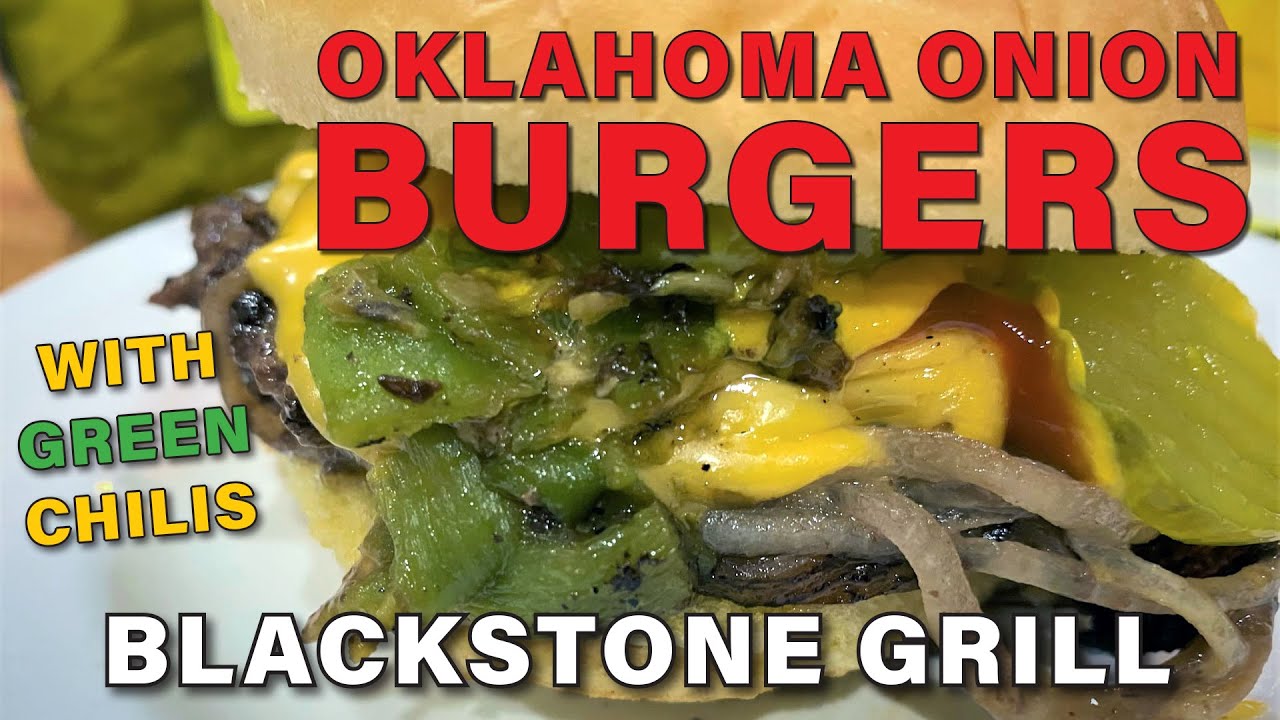 Oklahoma Onion Burgers Cooked on the Blackstone Grill gf explorers
