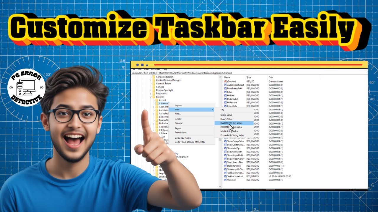 How To Change Taskbar In Windows 10 | Resize & Customize (2026) - YouTube