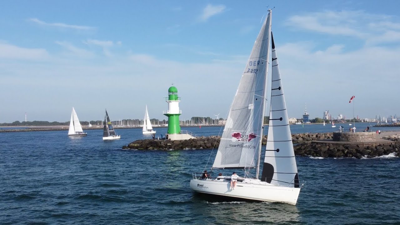 Halbzeit bei der Mittwochsregatta vor Warnemünde