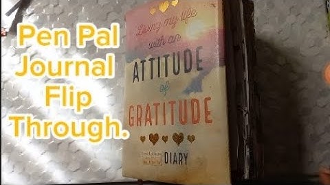 Pen Pal Journal Flip Through 📖 #penpaljournal #journalspreads #journalwithme