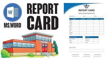 How to create Report Card in MS Word Urdu Hindi | Progress Report Design in MS Word | Result Card