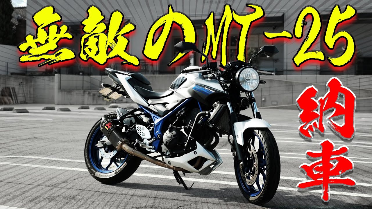 MT-25】丸目カスタムの最強MT-25納車！アクラポマフラーが心地よい